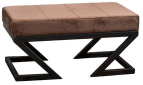 Pufas Hanah Home Abay 591GRC1131, ruda sp., 44 cm x 92 cm x 46 cm