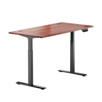 Datorgalds regulējams augstums Up Up Bjorn KD-57051PT/B-ED22-80M, 150 cm x 75 cm, 72 - 120 cm, melns krās./valriekstu krās.