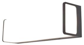 Õue seinavalgusti Lutec Doblo, 34W, LED, IP54, tumehall v., 35 cm x 10 cm