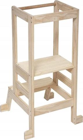 Montessori bokštelis Atmosphera Tower, mediena, ruda sp., 90 cm x 51 cm x 51 cm