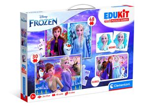 Puzle 2in1 Clementoni Edukit Frozen, 24 cm x 17 cm, 84 gab., daudzkrāsaina