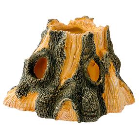 Akvārija dekorācija Ferplast Stump Show B03100, brūna krās./dzeltena krās./zaļa krās., 14.5 cm