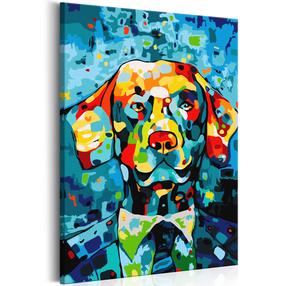 Tapymas pagal skaičius Artgeist Dog Portrait MA_0098, įvairių spalvų, 40 x 60 cm