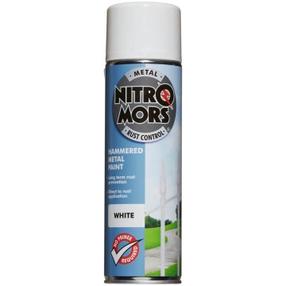 Dažai, metalo konkstrukcijoms, apsaugant nuo korozijos Nitromors Rust Control, nėra (neapdorotas paviršius), 0.5 l, balta sp.