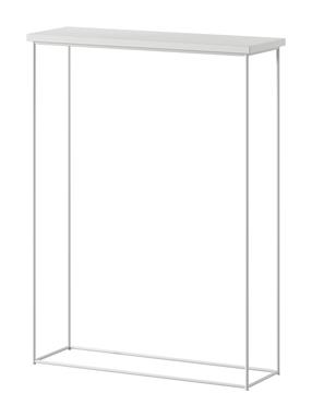 Konsoles galds ADRK Sili, matēti balta krās., 60 cm x 20 cm x 80 cm