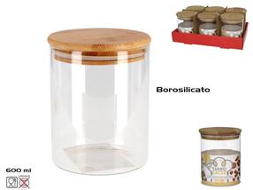 Lielapjoma produktu konteiners Kitchen&GO, 0.6 l, brūna krās./caurspīdīga krās.