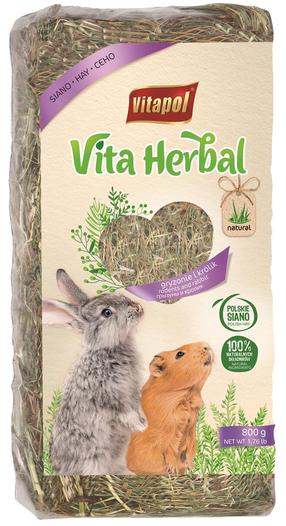 Barība grauzējiem Vitapol Vita Herbal, trušiem/grauzējiem/kāmjiem, 0.8 kg