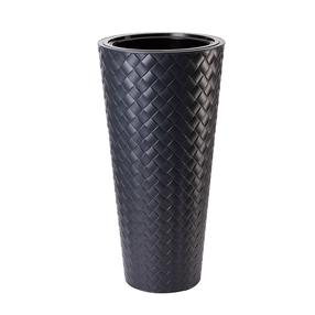 Puķu pods Form Plastic Makata Slim 2830-014, plastmasa, Ø 30 cm, tumši pelēka krās.