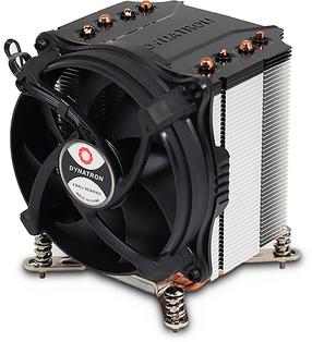 Õhkjahuti protsessorile Dynatron Inter-Tech Q-6 3HE, 91 mm x 110 mm