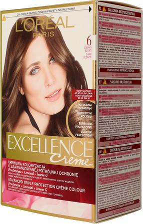 Plaukų dažai L’Oréal Paris Excellence Creme, dark blonde, 6