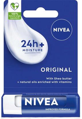 Lūpų balzamas Nivea Original Care Protective, 4.8 g, -
