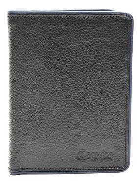 Maks Esquire Vertical Wallet Piping, zila krās./melna krās.