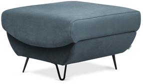 Pufs Silva Velvetmat 100, zila krās., 67 cm x 67 cm x 42 cm