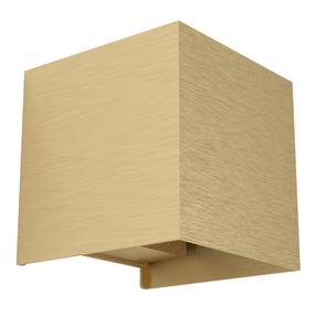 Lampa sienas Eglo Valmontone 901091, LED, 3000 °K, 2 x 3 W, zelta krās. / zelta krās., 10 x 10 cm