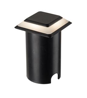 Lampa padziļinājums Domoletti GLED-160B, LED, melna krās., 2 W