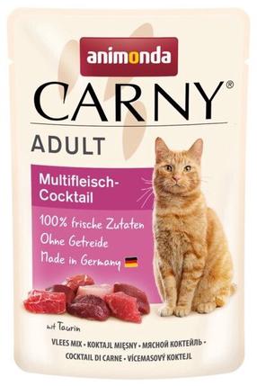 Mitrā kaķu barība Animonda Carny Multi Meat Cocktail, liellopa gaļa/vistas gaļa/gaļa, 0.085 kg