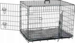 Suņa būris Zolux Nomad 2 in 1 XL, 107 x 71 x 77 cm, plastmasa/metāls, melna krās.