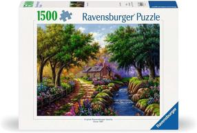 Dėlionė Ravensburger A House By The Lake, 60 cm x 80 cm, 1500 vnt., įvairių spalvų