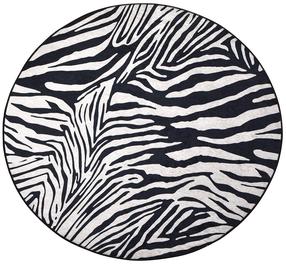 Paklājs iekštelpu Conceptum Hypnose Zebra 882CHL1114, balts krās./melns krās., 100 cm x 100 cm