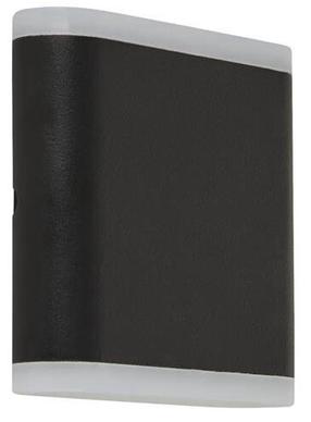 Sieninis lauko šviestuvas Searchlight Stratford, 4W, LED, IP65, juoda sp., 12 cm x 11 cm