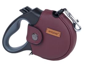 Automatinis pavadėlis Amiplay Lincoln, raudona sp., M 5m