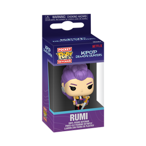 Брелок для ключей Funko POP! KPop Demon Hunters Rumi, 10 см, фиолетовый цв./многоцветный