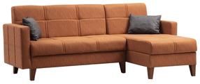 Sofa-lova Hanah Home Polya 730MST1307, raudona sp., 130 x 216 cm x 86 cm