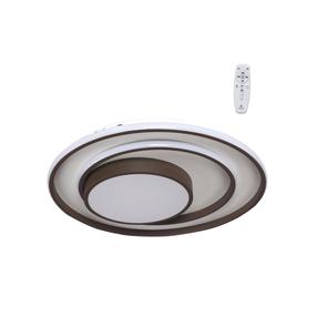 Lampa griesti CristalRecord Elba 28-126-10-100, LED, 3000 - 5500 °K, 1 x 92 W, balta krās. / brūna krās., 55 x 55 cm