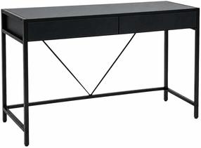 Письменный стол с ящиками Akord Furniture Factory Loft Pure, 124 см x 50 см, 80 см, черный цв.