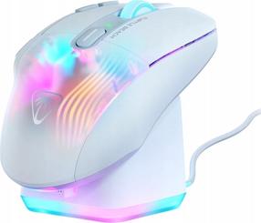 Bezvadu spēļu pele Turtle Beach Kone XP Air, bluetooth / usb, balta krās.