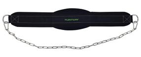 Sunkiosios atletikos diržas Tunturi EVA Dipping Belt, juoda sp., Universalus