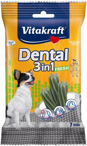 Gardums suņiem Vitakraft Dental 3in1, 0.07 kg, 7 gab.