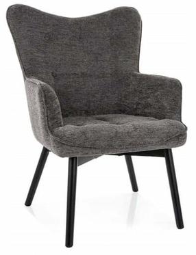 Krėslas Carmen Raven, tamsiai pilka, 75 cm x 72 cm x 99 cm