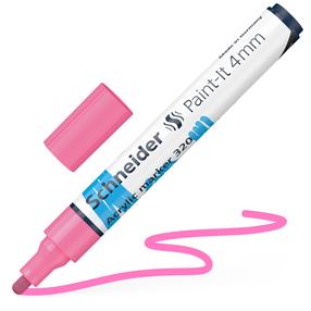 Akrüül marker Schneider Paint-It 320, 4 mm, roosa v.