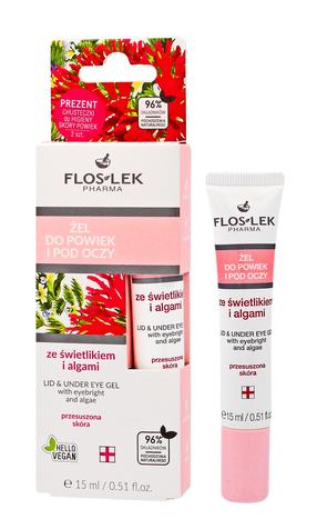 Silmaümbrusgeel Floslek With eyebright and algae, 15 ml
