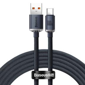 Кабель Baseus CAJY000401, USB/USB-C, 120 см, черный цв., 100 Вт