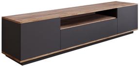 TV staliukas Kalune Design FR7 AA, antracito sp./pušies sp, 180 cm x 44.5 cm x 44.6 cm