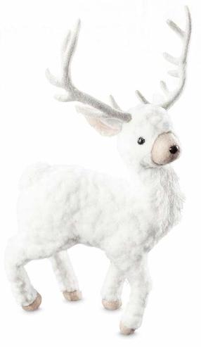 Kalėdinė dekoracija, „Elnias“, 13 cm, smėlio sp.
