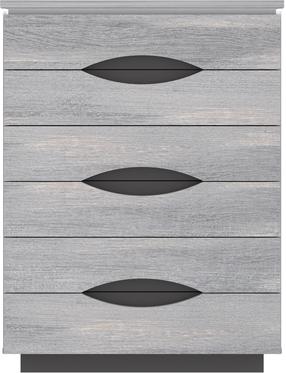 Komoda Forte UBNK411B-C400, pilka sp., 108.2 cm x 81.4 cm x 41.8 cm