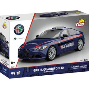 Konstruktorius Cobi Alfa Romeo Giulia Quadrifoglio Carabinieri 24654, 99 vnt., mėlyna sp.