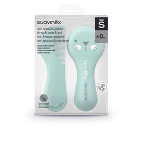 Zīdaiņu suka un ķemme Suavinex Brush-Comb Set, 0 mēn., zila krās.