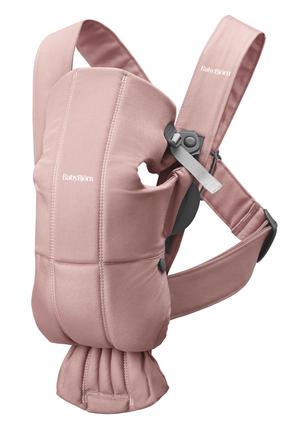 Nešioklė BabyBjorn Mini Woven, rožinė sp.