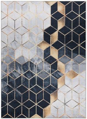 Vaip sise Mark Arlen Cube, kuldne v./valge v./hall v., 150 cm x 80 cm