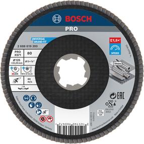 Lapiņu slīpēšanas disks Bosch X-Lock X571, 125 mm x 22.23 mm