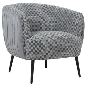 Atpūtas krēsls Home4you Accent, pelēka krās., 80 cm x 77 cm x 74 cm
