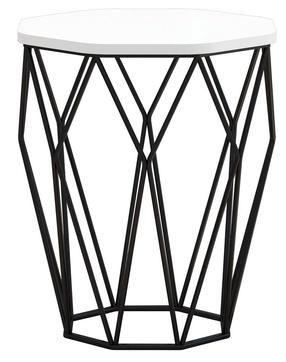 Журнальный столик Kalune Design Sofya, белый цв./черный цв., 46 см x 46 см x 57 см
