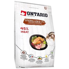 Sausas kačių maistas Ontario Sterilised 7+, vištiena, 2 kg