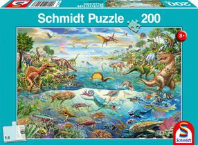 Пазл Schmidt Discover the Dinosaurs, 27.5 см x 19 см, 200 шт.