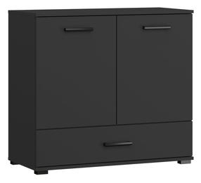 Komoda ADRK Frazio, juoda sp., 81.6 cm x 40 cm x 90 cm