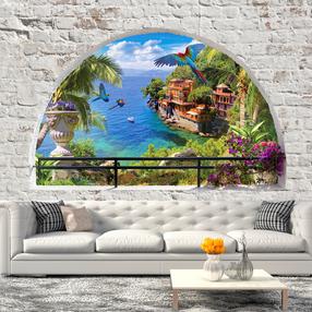 Fototapetas Artgeist Window in Paradise 4XLFT1198SAM, 280 cm x 392 cm